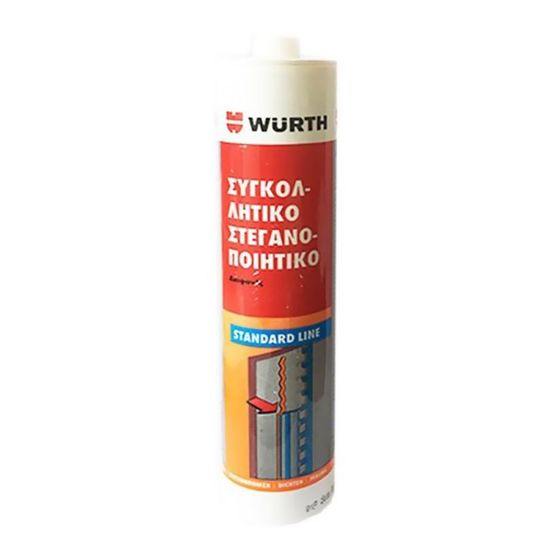  Wurth Silicone translucent adhesive - sealant 280ml