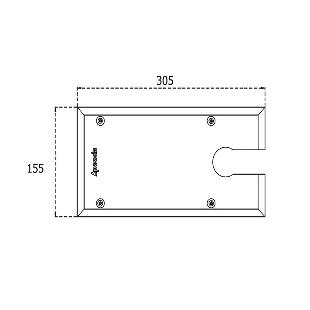 M25 Speedy glass door mechanism cover black