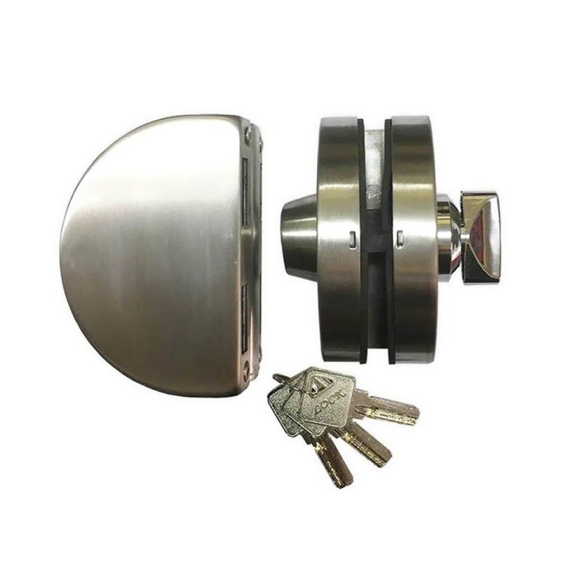 Wearable lock (key-button) with reverse for sliding or opening glass doors