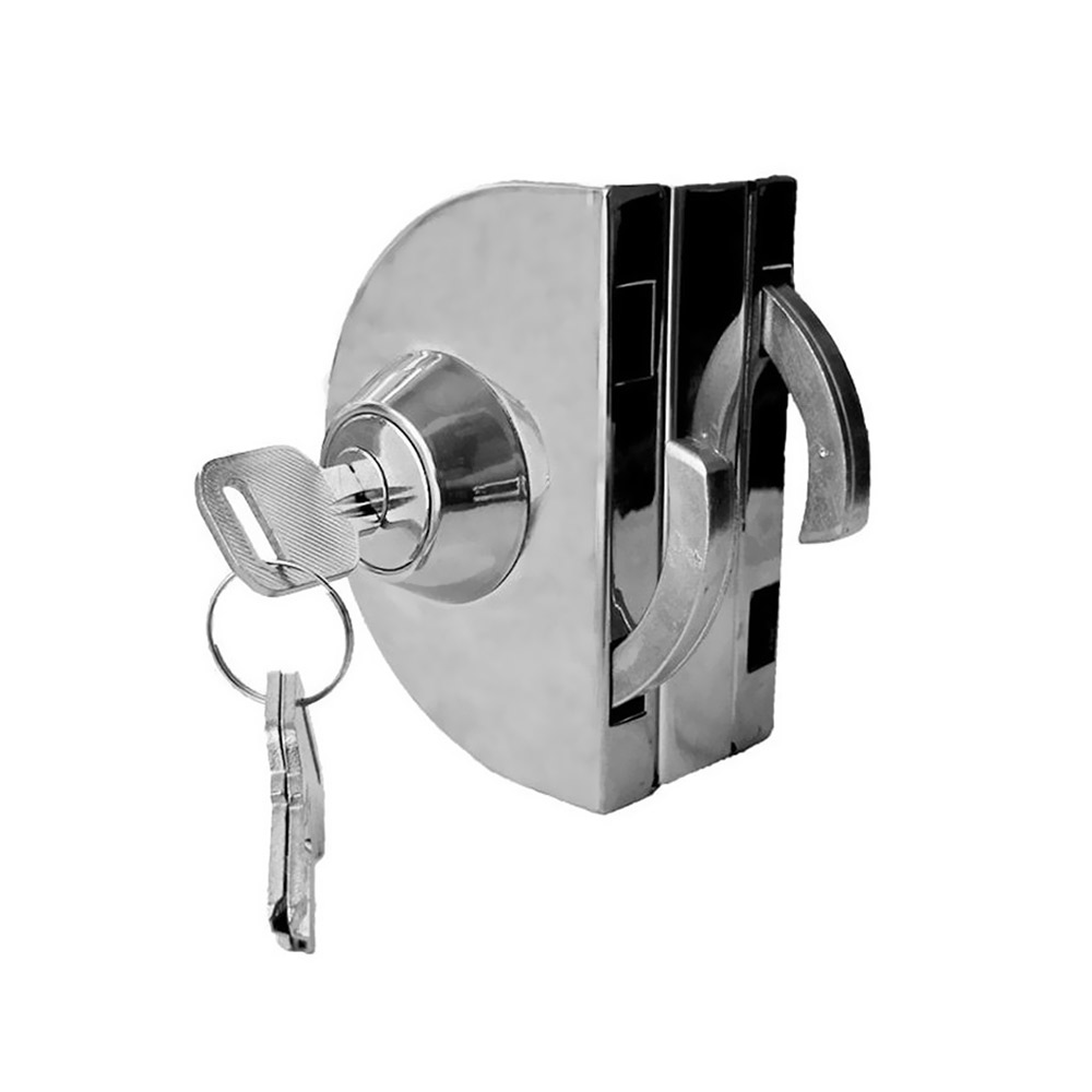 Wearable lock (key-button) with reverse for sliding or opening glass doors