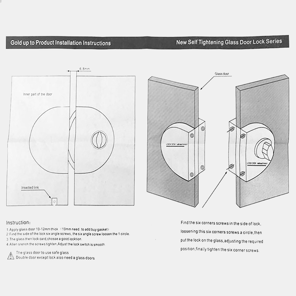 Wearable lock (key-key) with reverse for sliding or opening glass doors