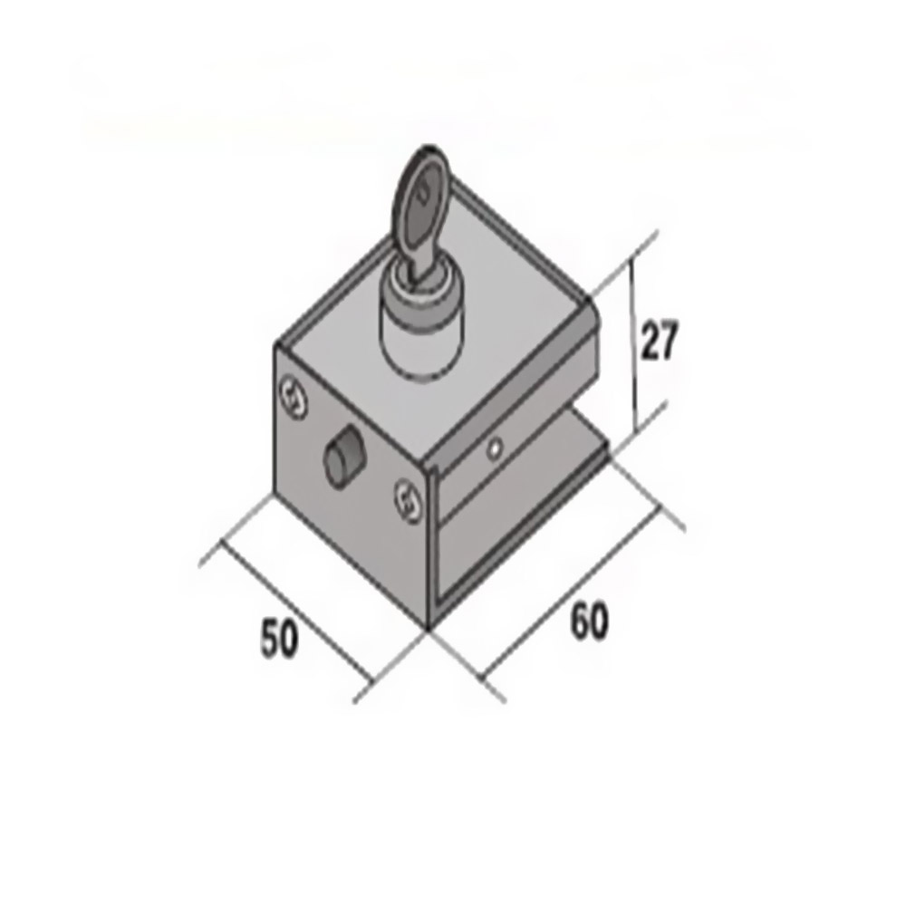 Wearable lock for glass door