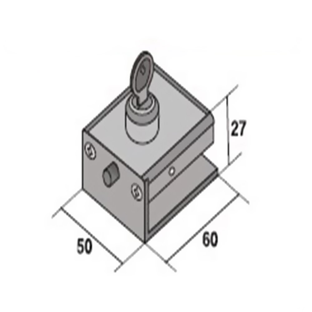 Wearable lock with reverse for glass door