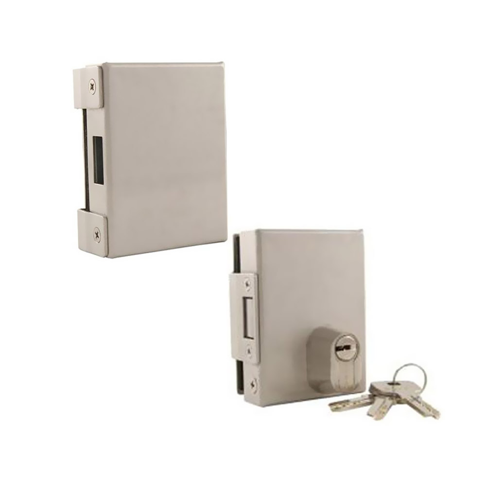 Lock wearable stainless steel glass door SET