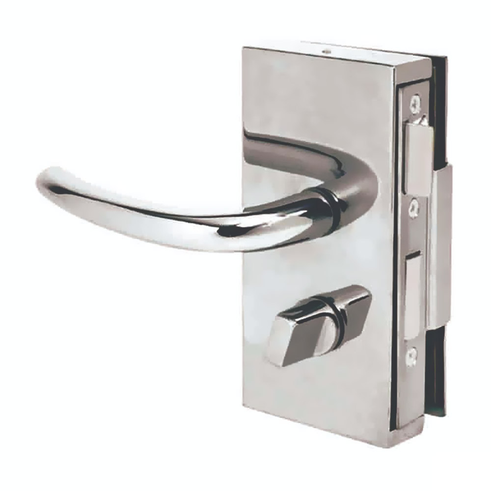 Wearable stainless steel lock for glass door with handle