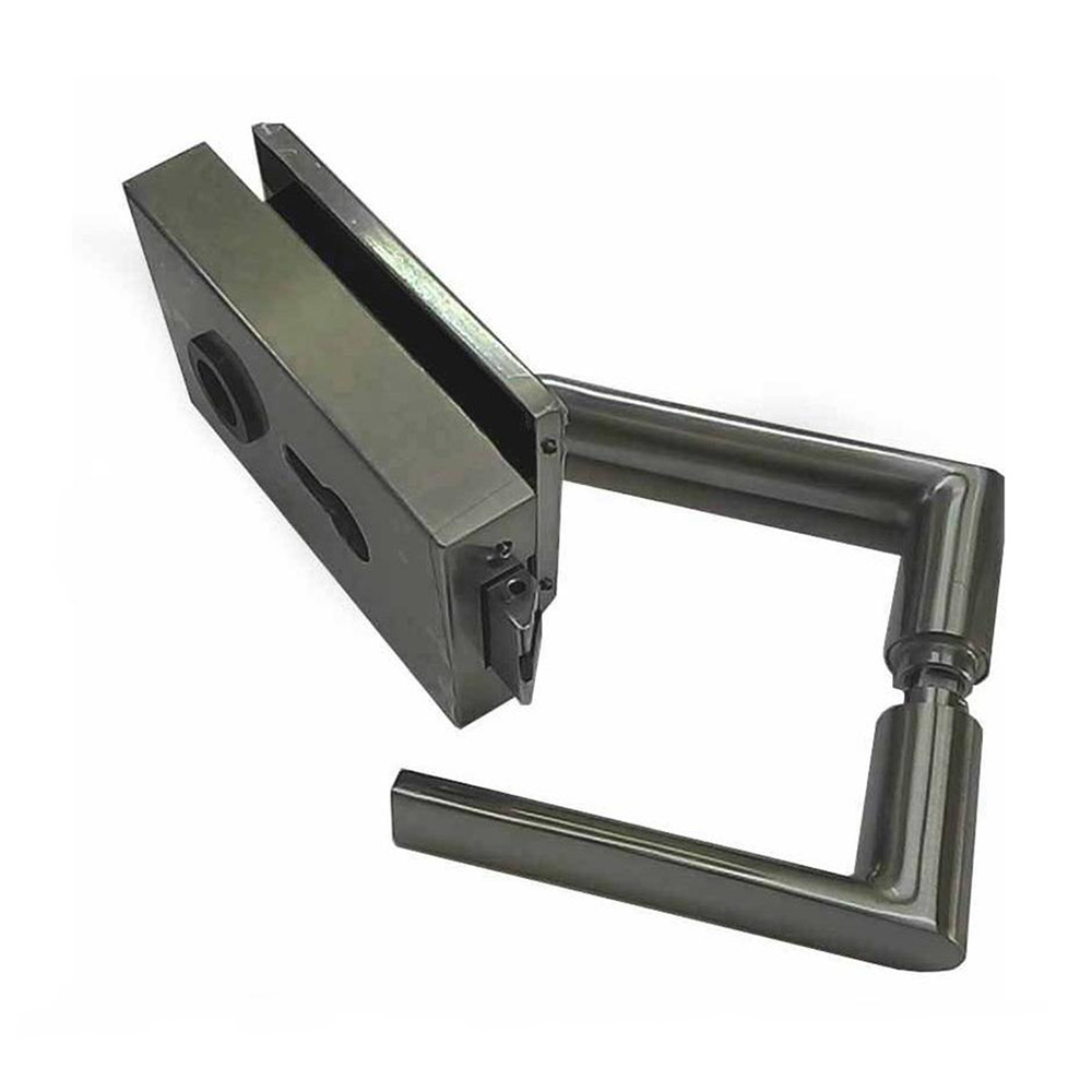 Stainless steel lock (button-coin) slot-hole big for glass door