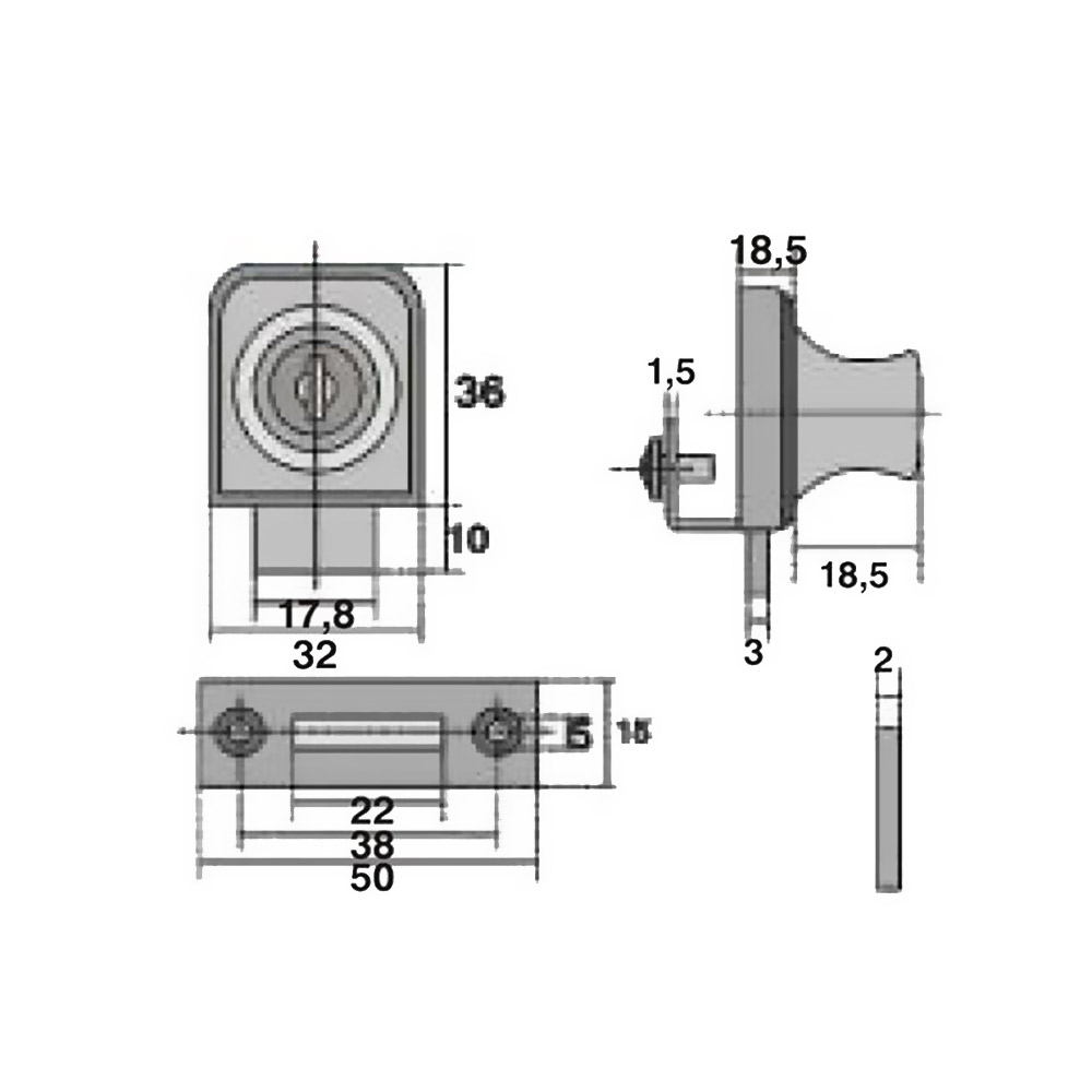 Wearable lock for a single sheet glass door