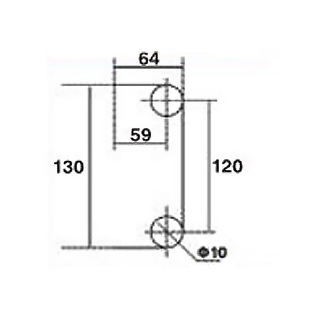 Stainless steel mortise lock for glass door with two handles and key