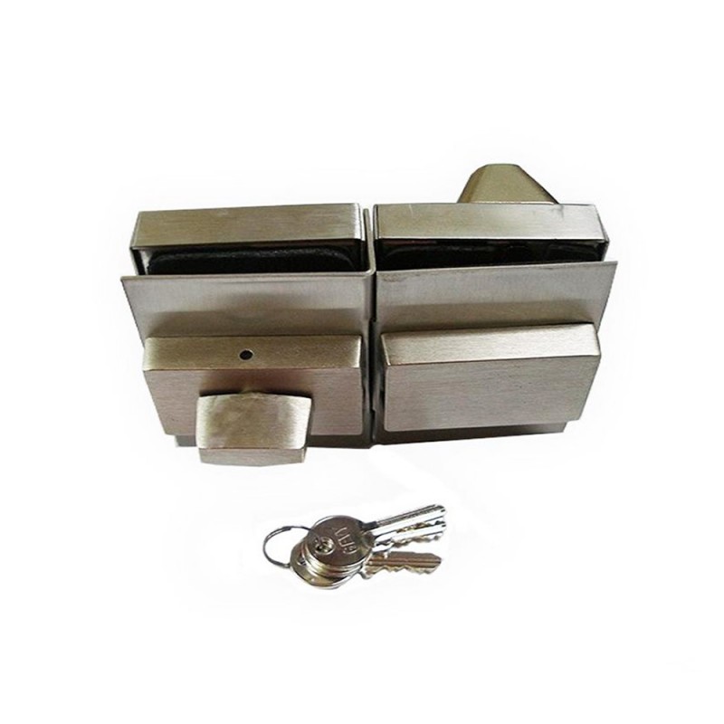  GEVY stainless steel wearable CG lock with internal latch for glass door