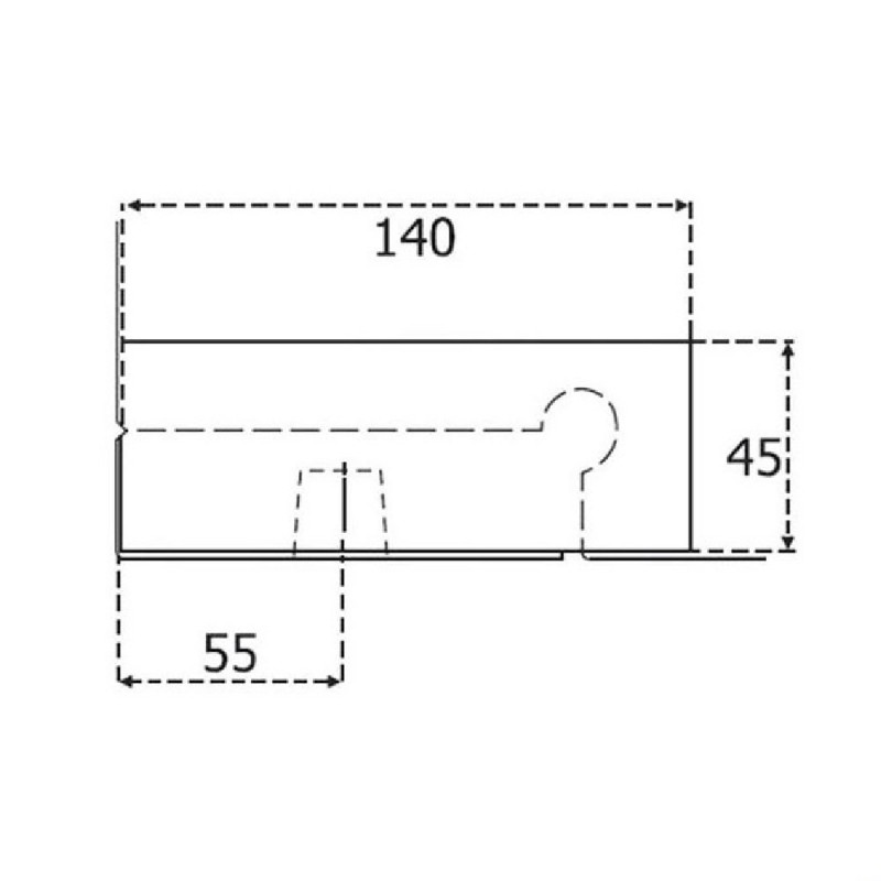 Original CASMA bottom hinge, notch, for securit glass door