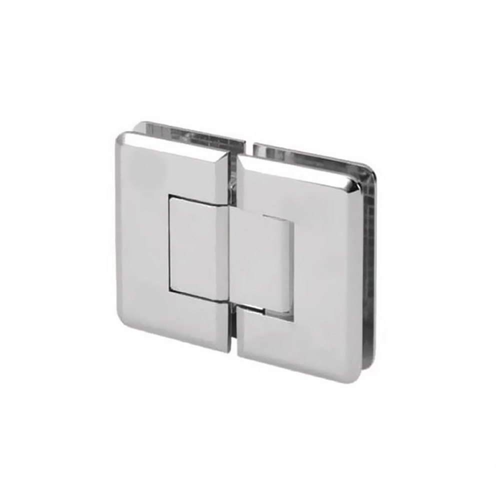 Three position brass glass-to-glass hinges, mortise, for glass door