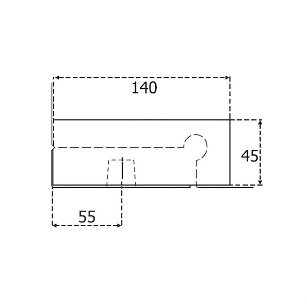 Bottom hinges, notch, for securit glass door