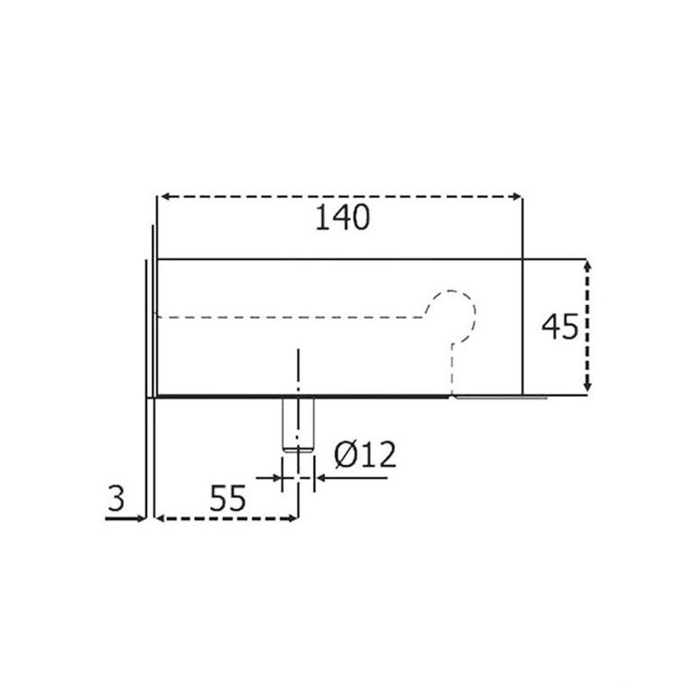 Skylight-wall hinges, notch, for securit glass door