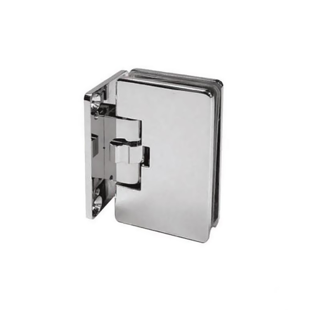  Heavy-duty wall-to-glass hinges, slotted, for glass door