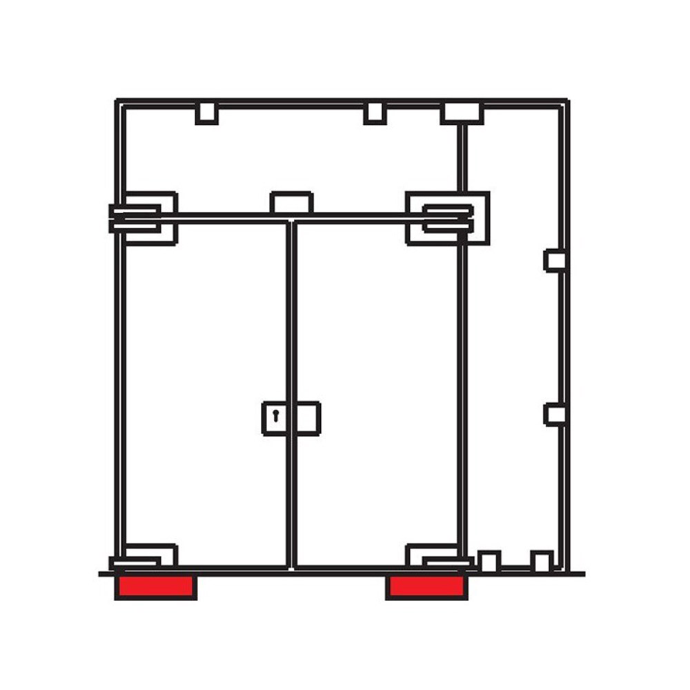 Mechanism box M60 speedy for glass door