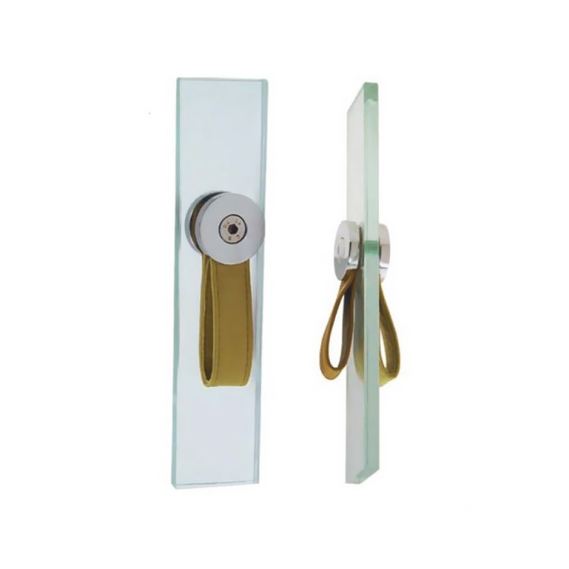  Leather strap for glass doors