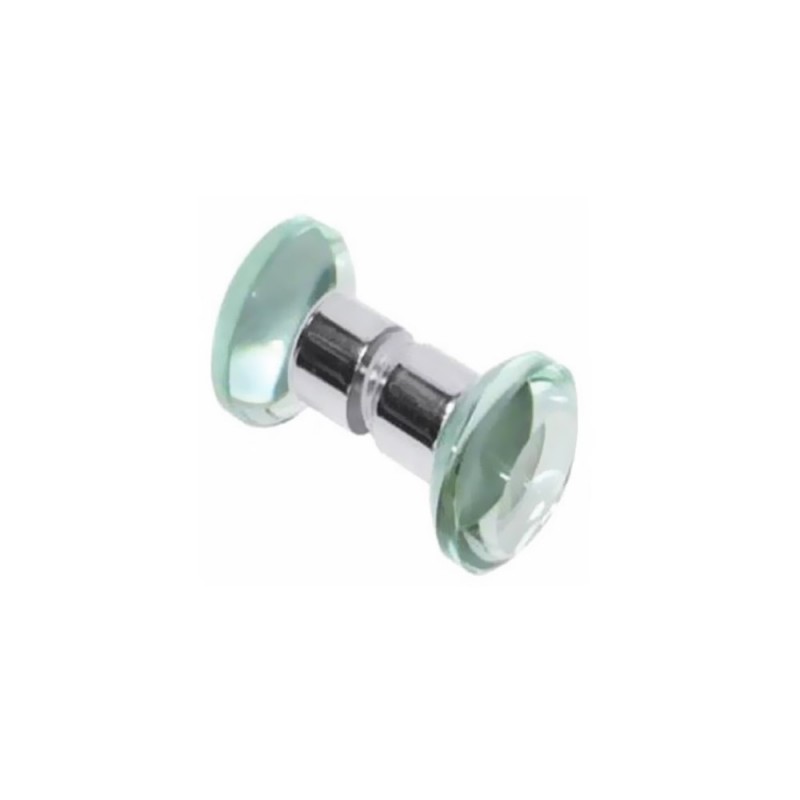 Small double polyhedral glass knob Φ: 50mm for glass door