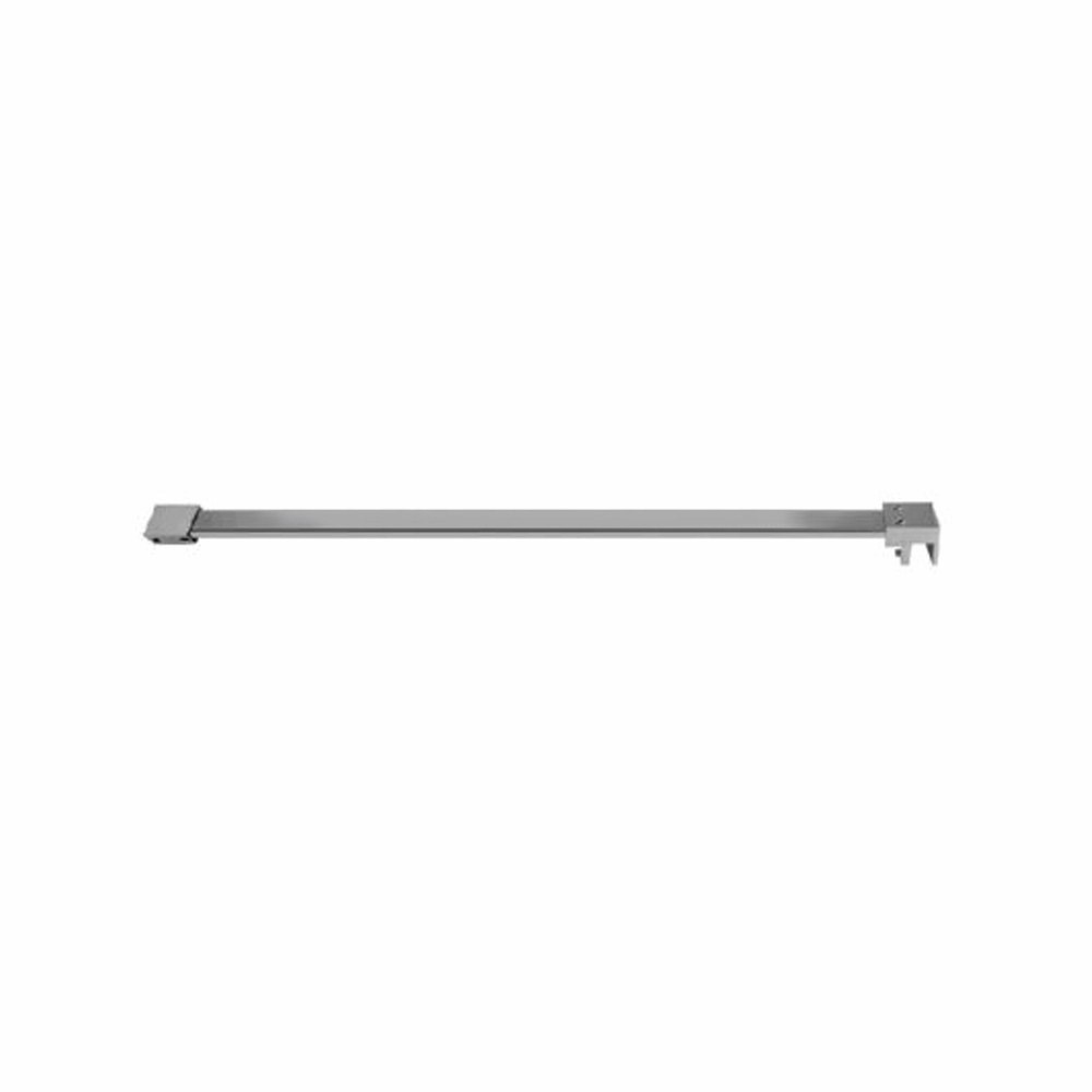 Support stainless steel fixed straight rectangle, wall - glass 100cm