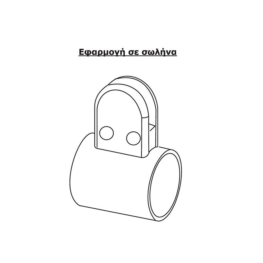 Aluminum bracket divided semi-circular for 8-10mm