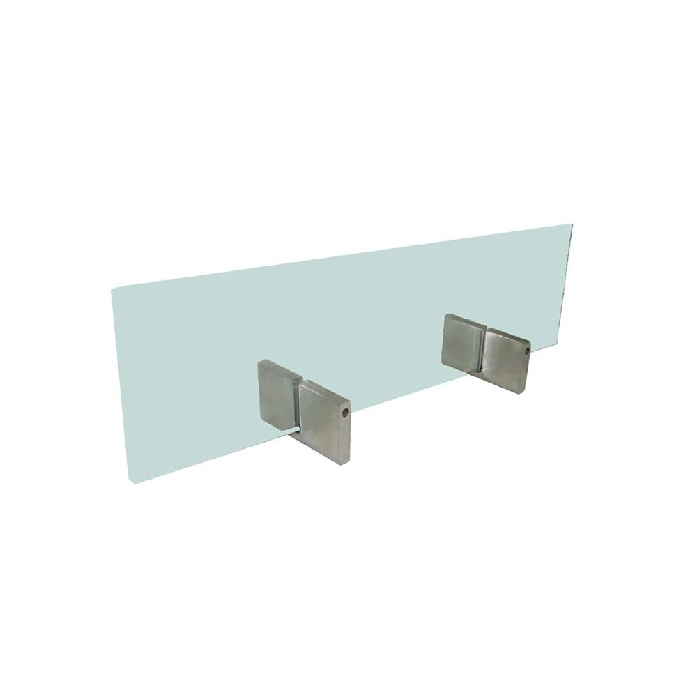  Metal support for fireplace glass - SET of 2 pcs.