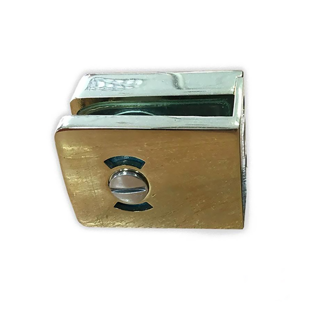 Wearable drawer with indicator, gold-plated brass, for glass door