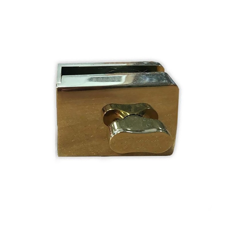 Wearable drawer with indicator, gold-plated brass, for glass door