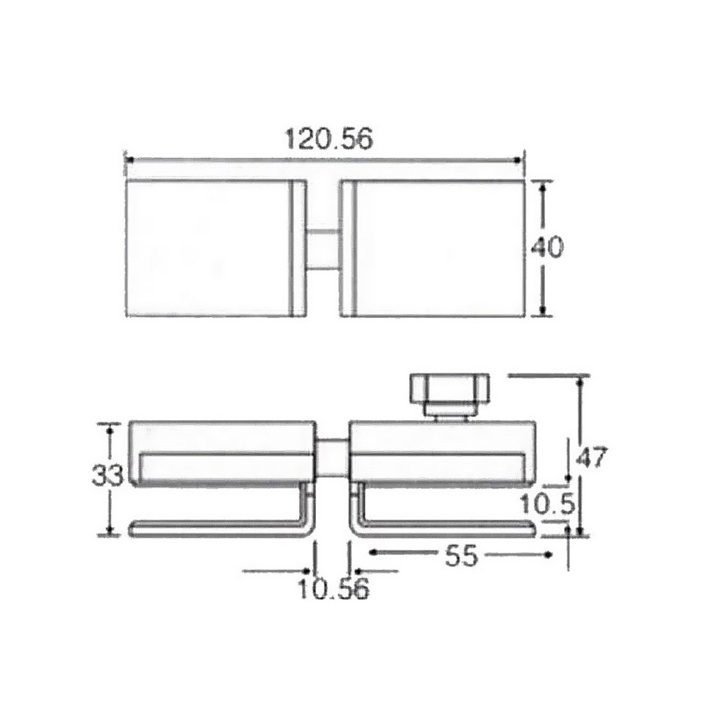 Wearable drawer with cover for glass door matt black