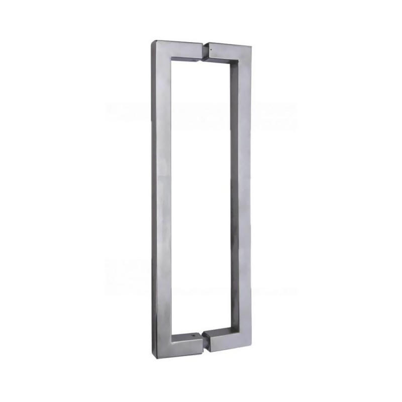 Stainless steel handle for glass door (20x20mm - 60mm - 200mm)