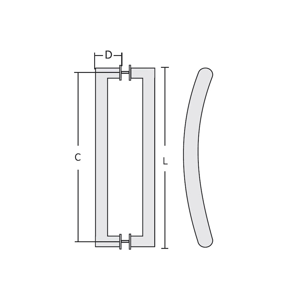  Stainless steel handle for glass door