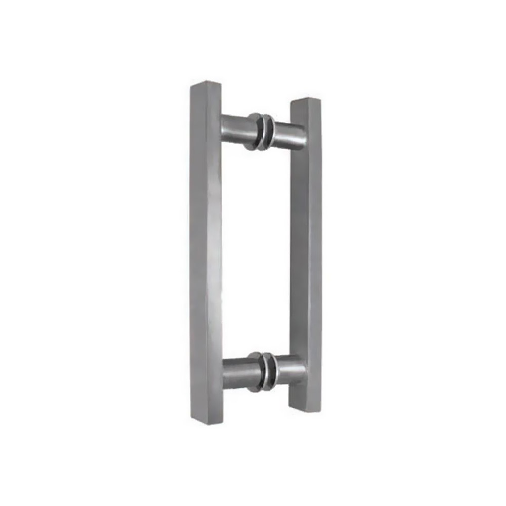 Stainless steel handle for glass door