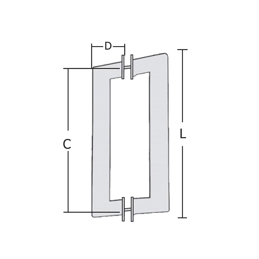  Stainless steel handle for glass door