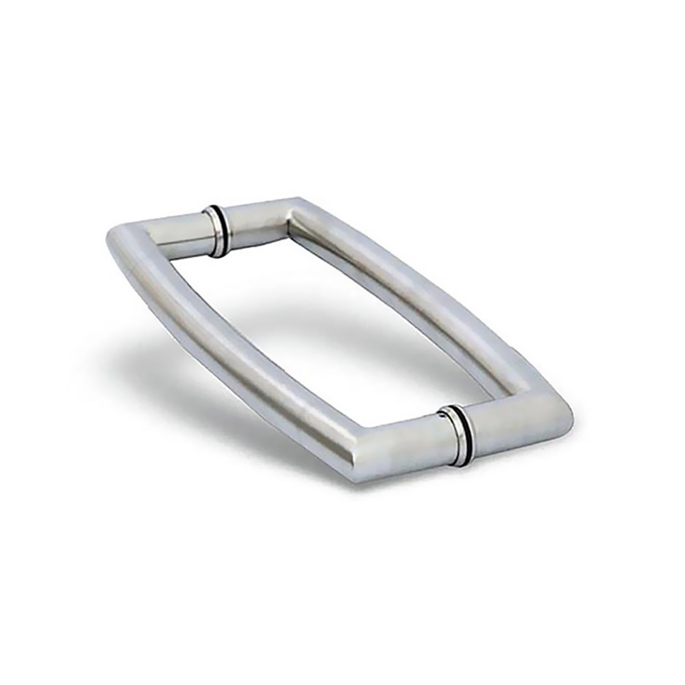 Stainless steel handle for glass door