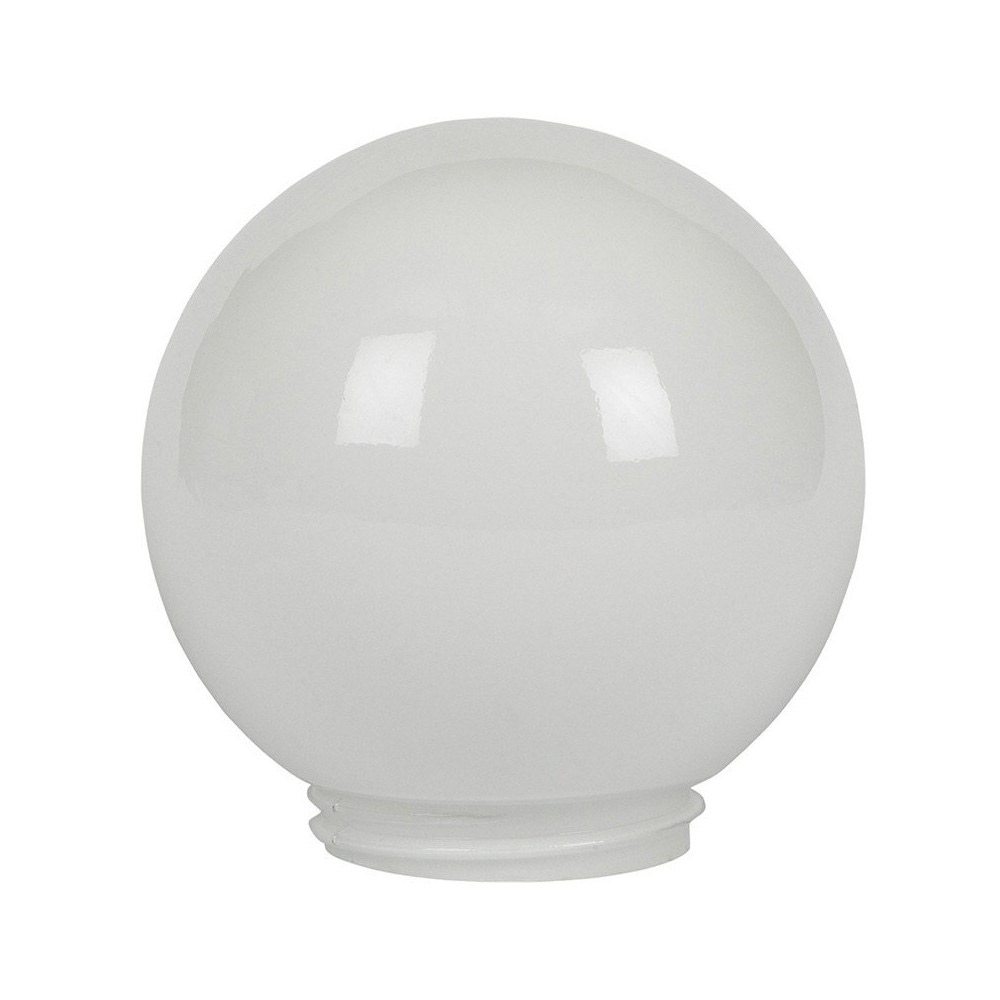 White retro bathroom wall lamp with globe - bubble