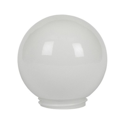 White retro bathroom wall lamp with globe - bubble