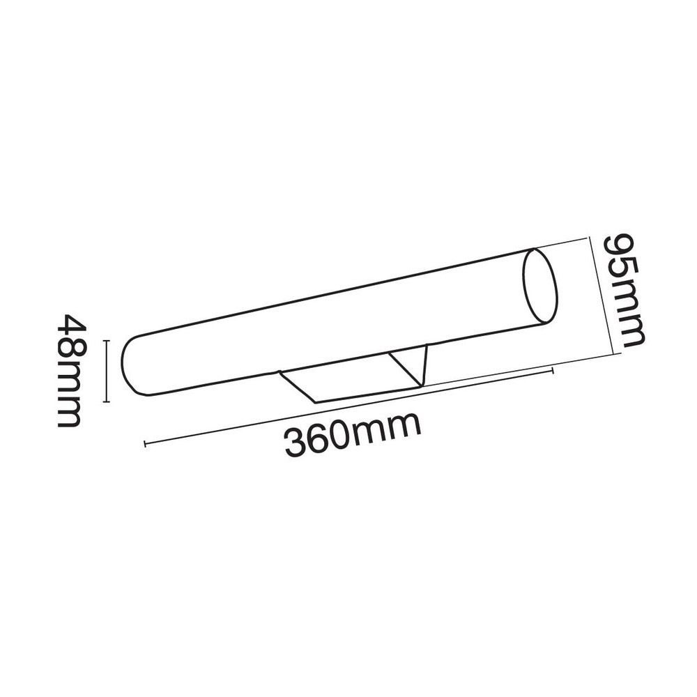 Bathroom light for wall 36cm (warm lighting)