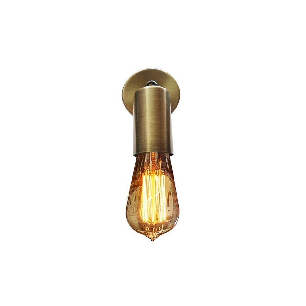 Bronze wall-mounted bathroom lamp