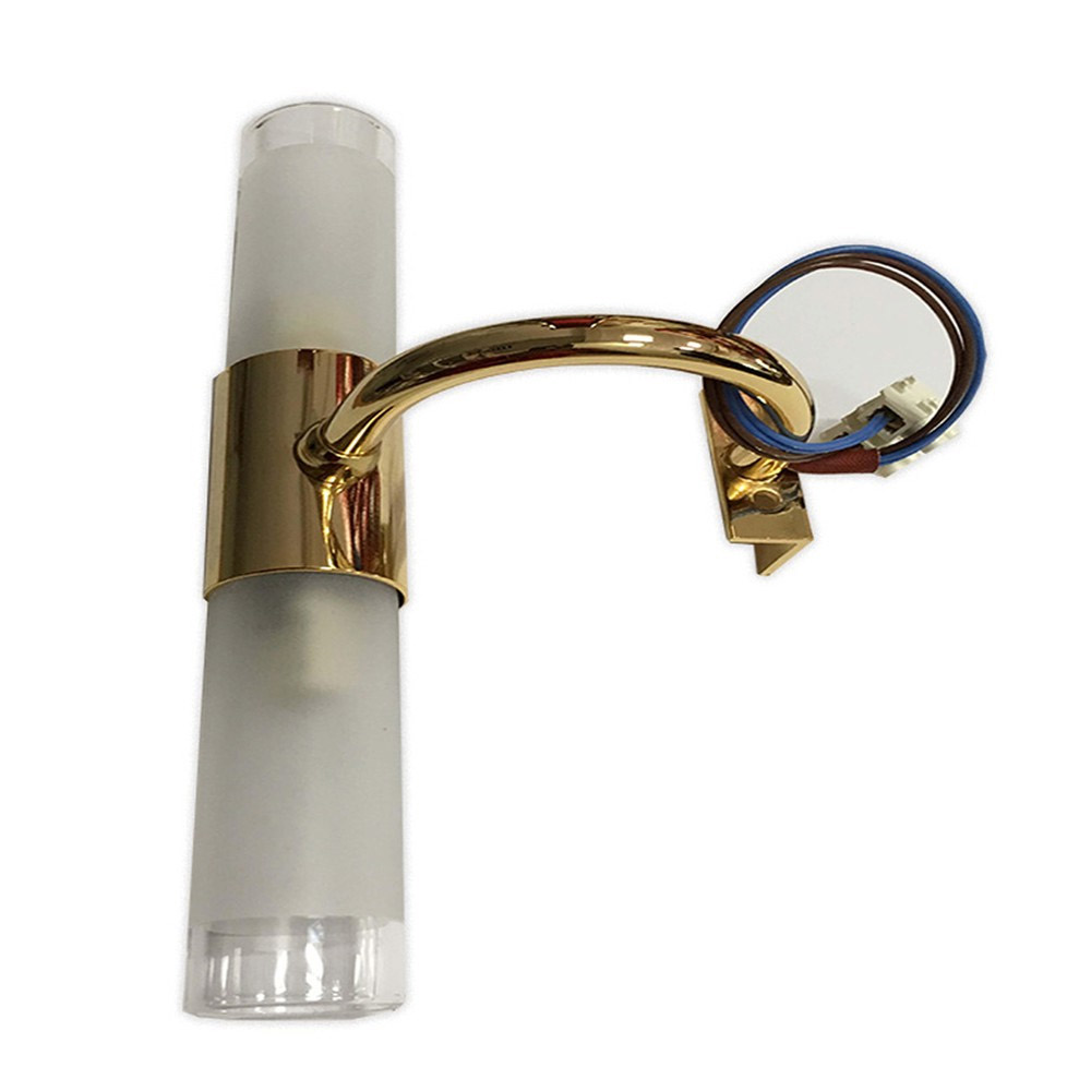  Bathroom light for mirror brass two-light G9 gold-plated