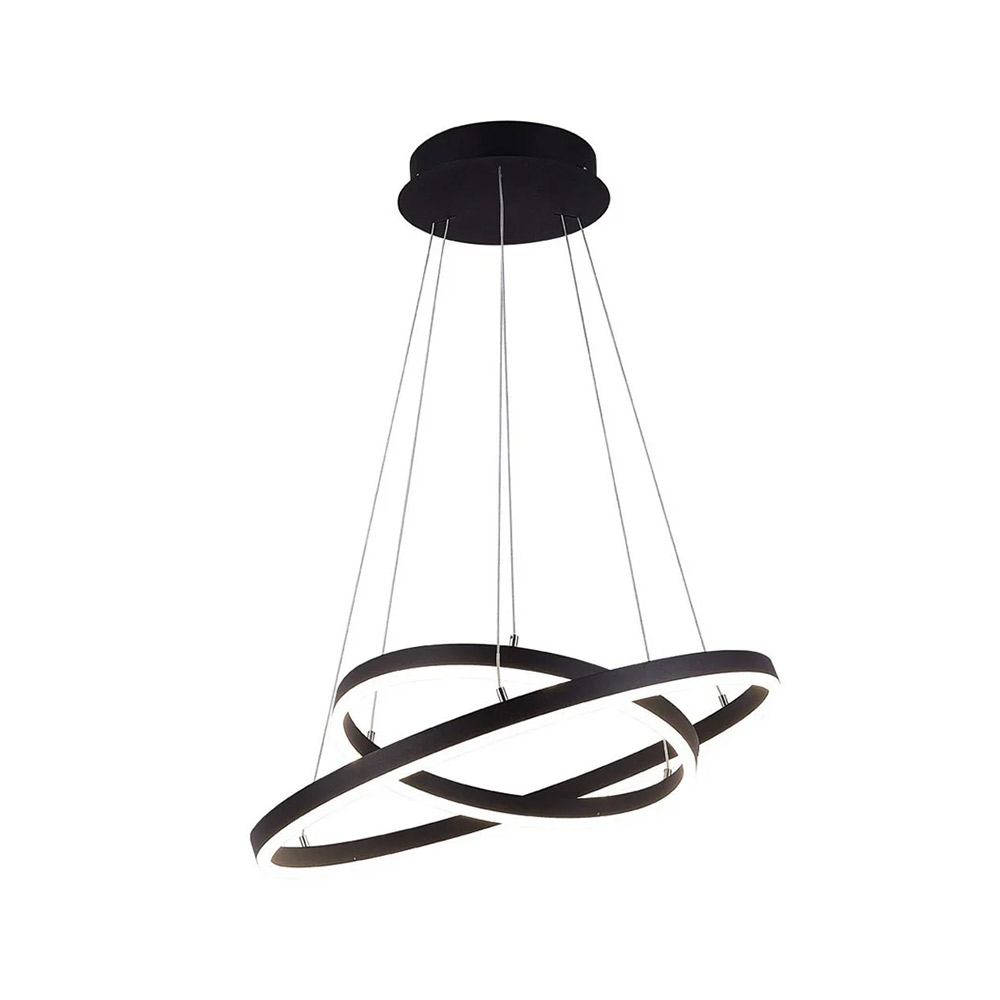  LED pendant light Φ40cm & Φ60cm black