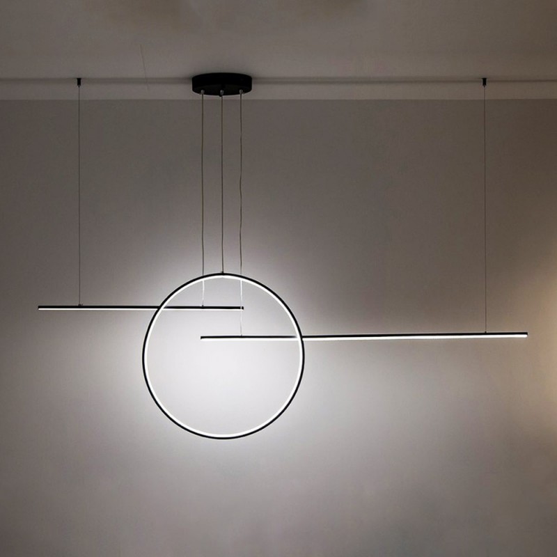 LED hanging lamp, black