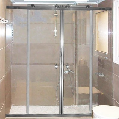  Glass bathroom shower cabin 10mm 160x190cm with 2 sliding sheets inox guide