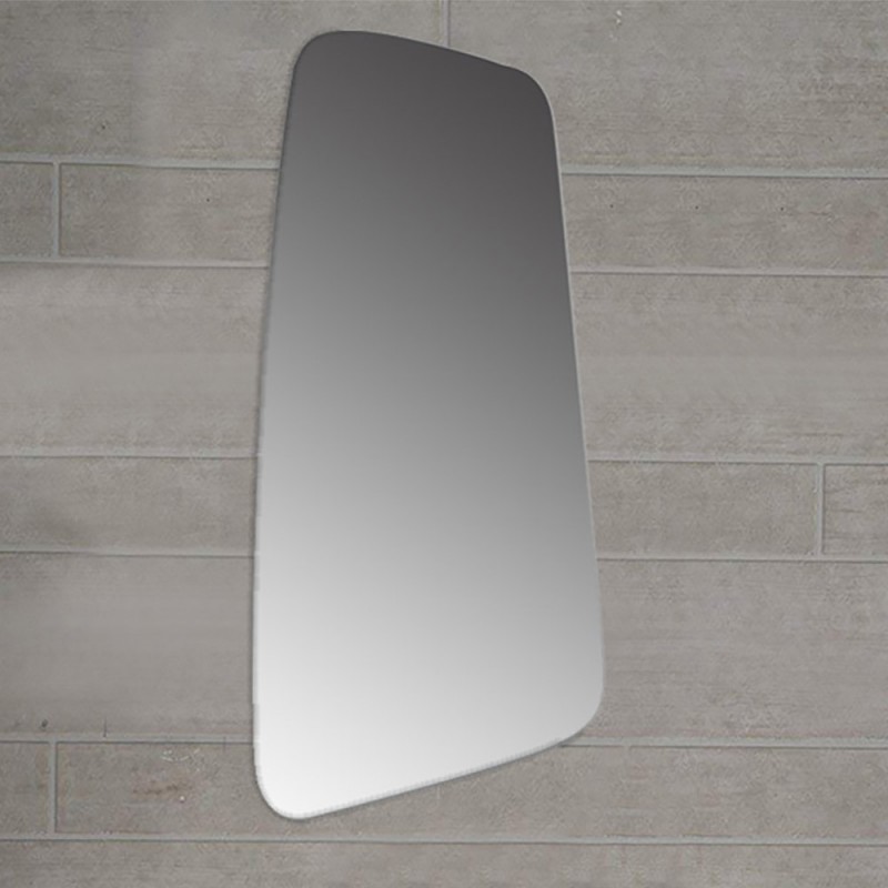 Mirror with black wood profile frame 30x70cm