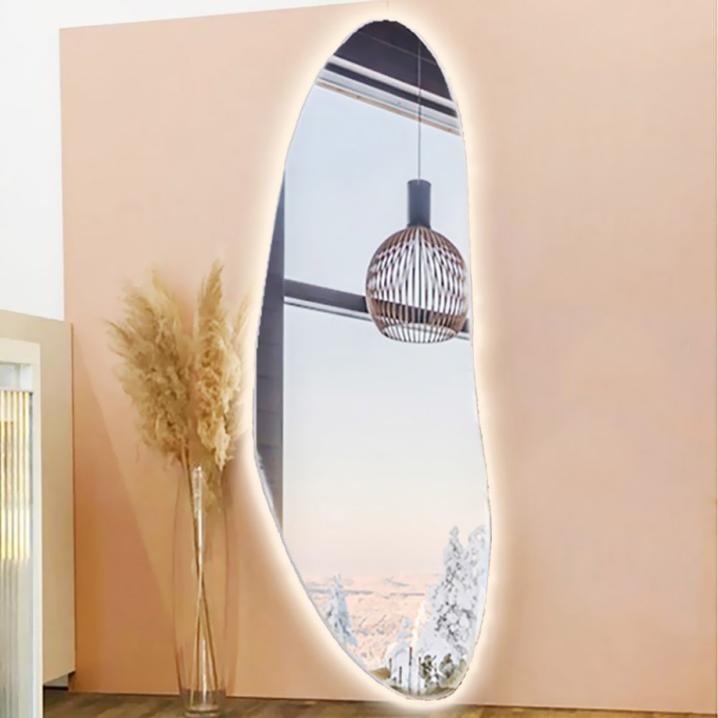  Oval full length mirror in free design 60x200cm