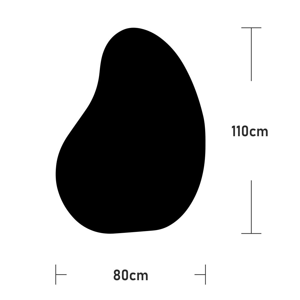 Καθρέπτης 80x110cm σε σχήμα βότσαλο Νο5