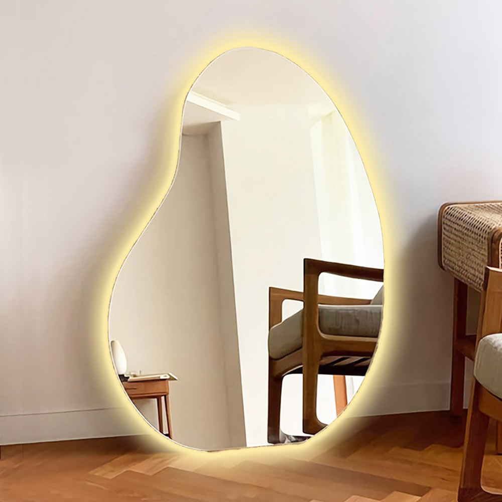 Pebble-shaped mirror 80x110cm No5