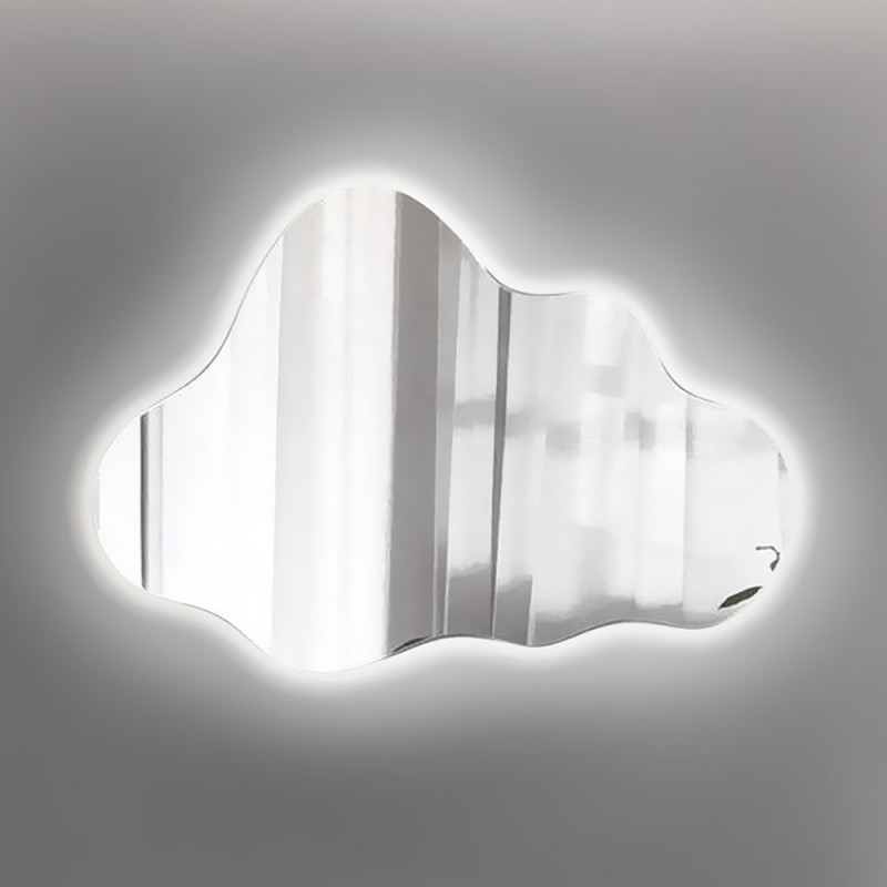 Cloud-shaped wall mirror 100x60cm - 120x80cm