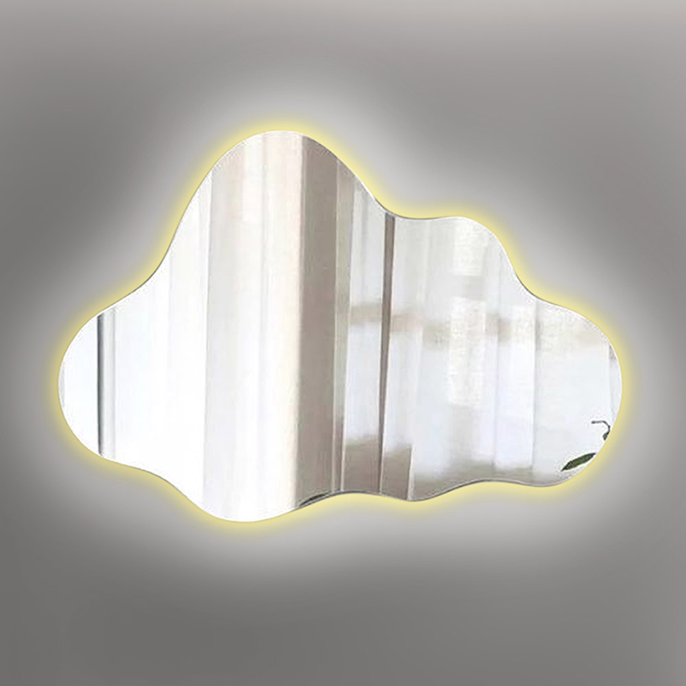 Cloud-shaped wall mirror 100x60cm - 120x80cm