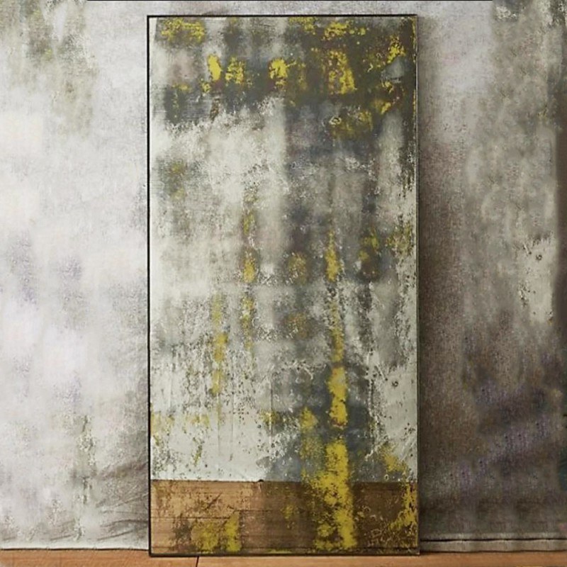 Antique full-length yellow wall mirror 90x200cm