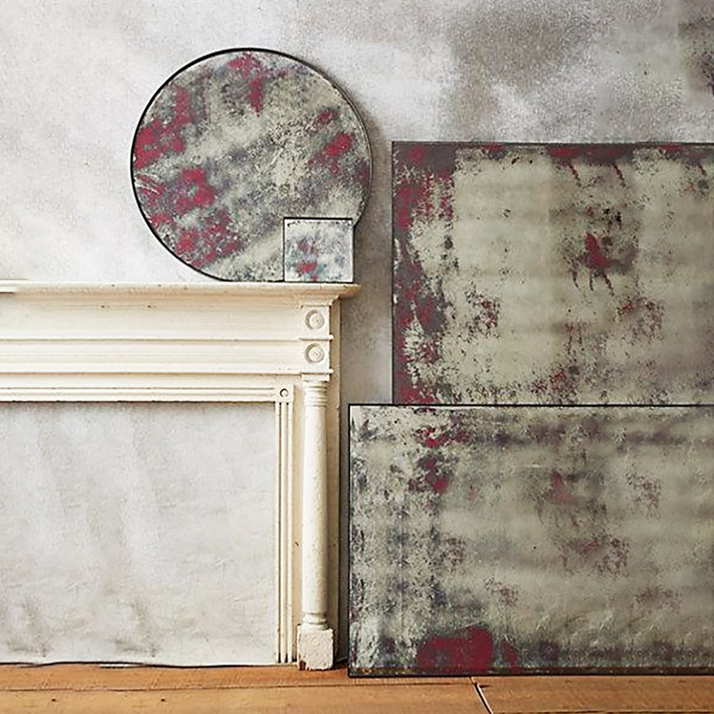 Antique full-length red wall mirror 90x200cm