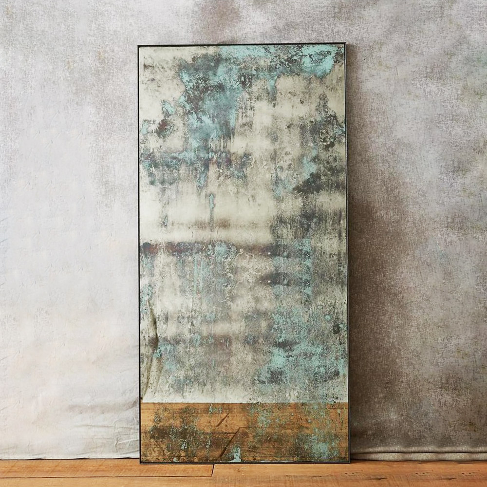 Antique full-length mint wall mirror 90x200cm