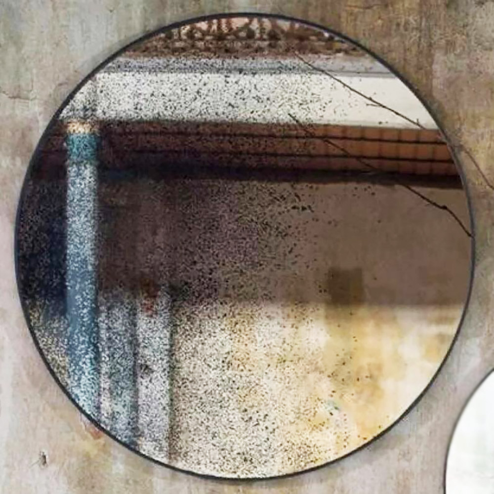 Antique round wall mirror Φ: 90cm - Φ: 120cm